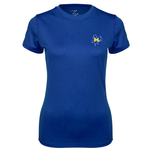  Womens Royal Performance Tee - Primary Mark