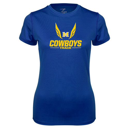  Womens Royal Performance Tee - Track Wings Design