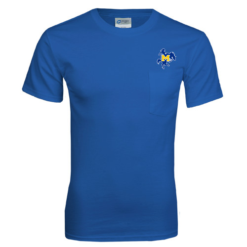  Royal T Shirt w/Pocket - Primary Mark