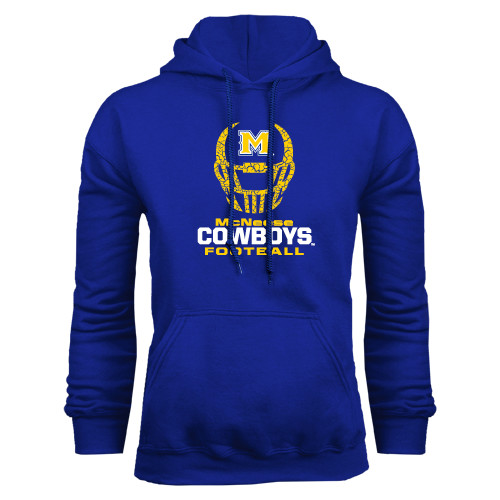  Royal Fleece Hoodie - Football Helmet Design