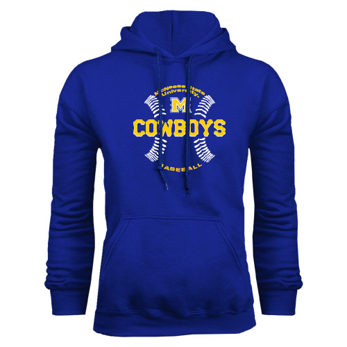  Royal Fleece Hoodie - Baseball Seams Design