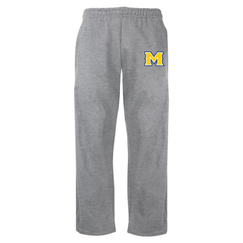  Grey Fleece Open Bottom Pant - M