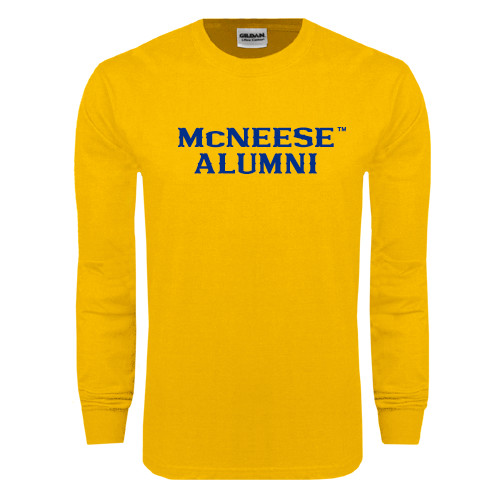  Gold Long Sleeve T Shirt - Alumni