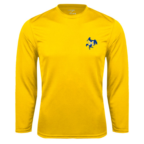  Gold Performance Long Sleeve Shirt - Primary Mark