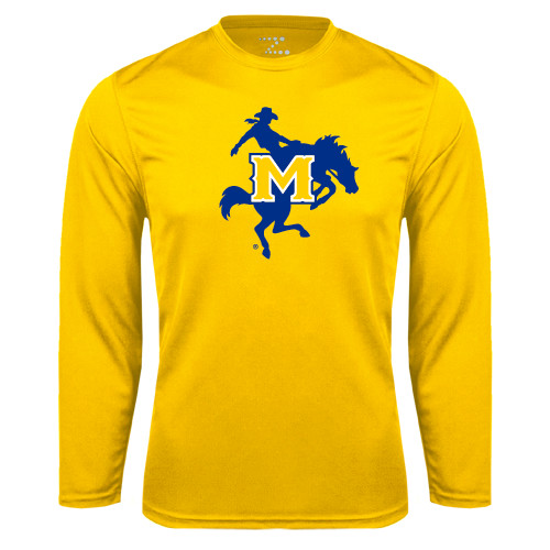 Gold Performance Long Sleeve Shirt - Primary Mark