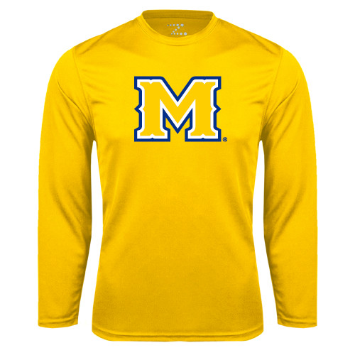  Gold Performance Long Sleeve Shirt - M