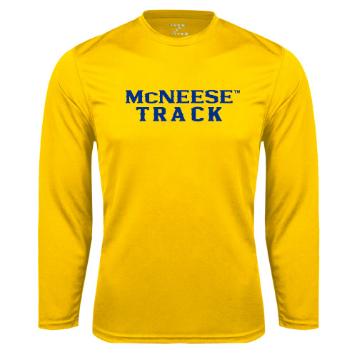  Gold Performance Long Sleeve Shirt - Track
