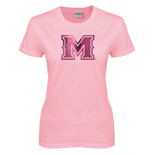  Womens Pink Short Sleeve Tee - M Engraved