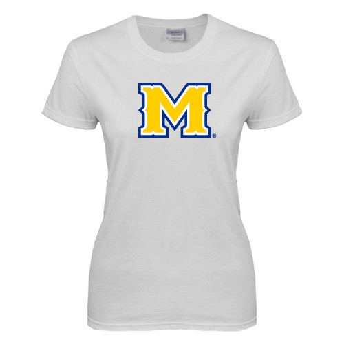  Womens White Short Sleeve Tee - M