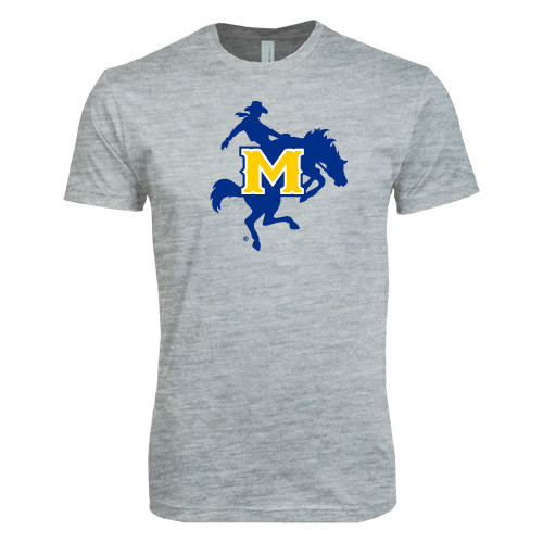  Next Level Heather Grey SoftStyle T Shirt - Primary Mark