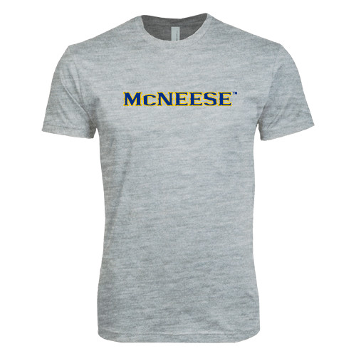  Next Level Heather Grey SoftStyle T Shirt - McNeese