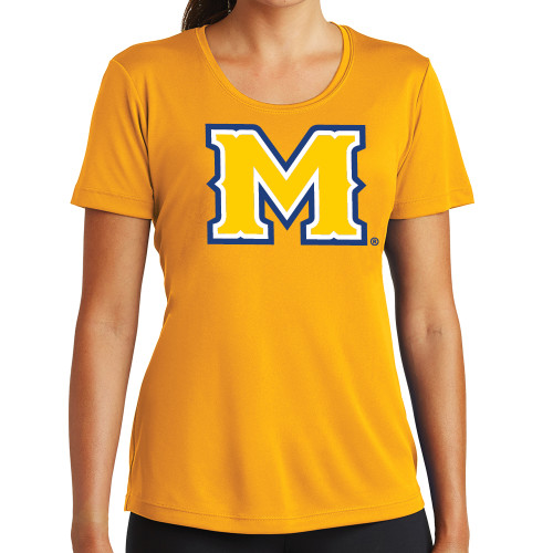  Womens Gold Performance Short Sleeve Tee - M