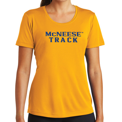  Womens Gold Performance Short Sleeve Tee - Track
