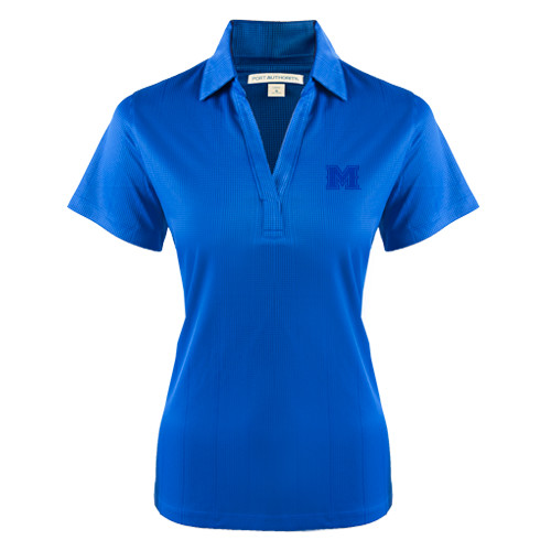  Womens Royal Performance Fine Jacquard Polo - M Tone