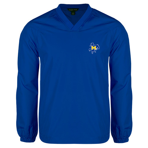  Royal V Neck Raglan Windshirt - Primary Mark