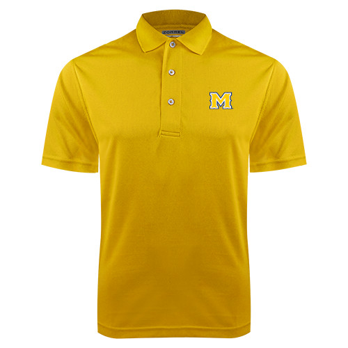  Gold Dry Mesh Polo - M