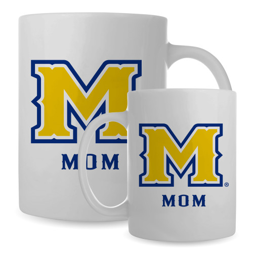  Mom Full Color White Mug 15oz - M Mom