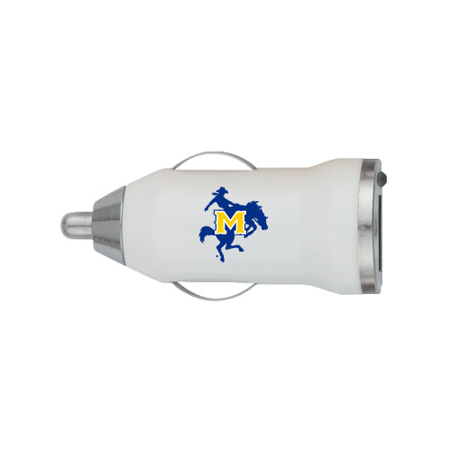 On the Go White Car Charger - Primary Mark