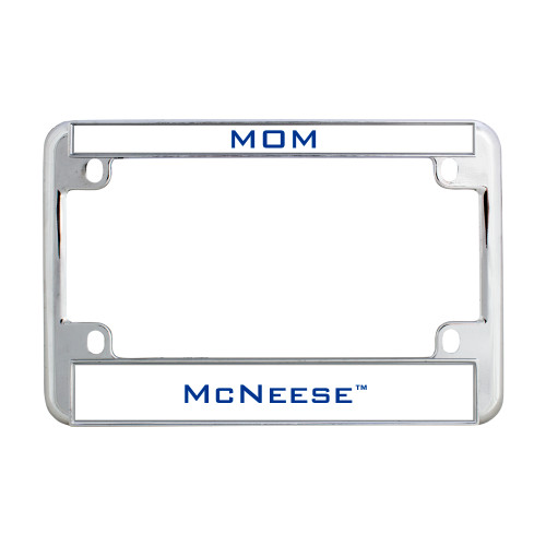  Metal Motorcycle License Plate Frame in Chrome - Mom