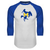 Thumbnail image for  White/Royal Raglan Baseball T Shirt