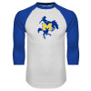 Thumbnail image for  White/Royal Raglan Baseball T Shirt