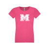 Thumbnail image for  Next Level Girls Fuchsia Fashion Fit T Shirt