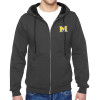 Thumbnail image for  Charcoal Fleece Full Zip Hoodie