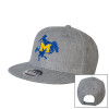 Thumbnail image for  Heather Grey Wool Blend Flat Bill Snapback Hat