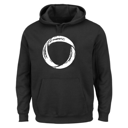  Extended Black Hoodie - Minerva University Symbol