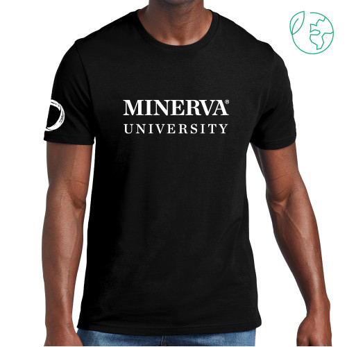  Allmade Black Organic Cotton Tee - Minerva University Wordmark
