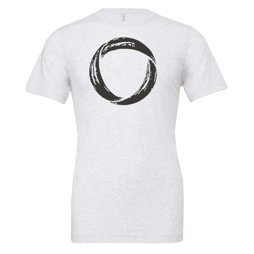  Bella + Canvas Ash Grey Jersey Cotton T Shirt - Minerva University Symbol