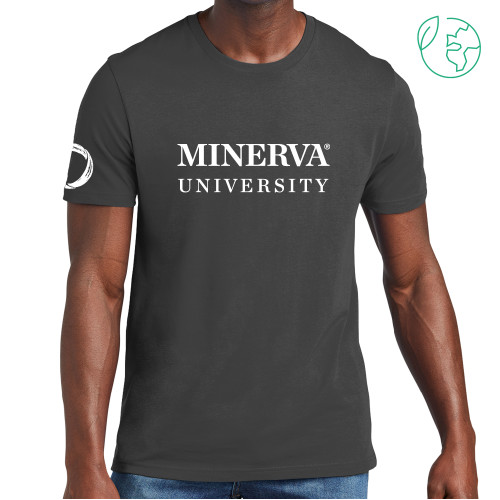  Allmade Dark Grey Organic Cotton Tee - Minerva University Wordmark