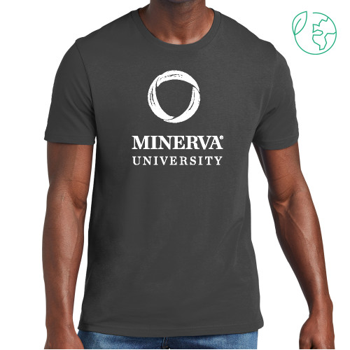  Allmade Dark Grey Organic Cotton Tee - Minerva University Primary Mark