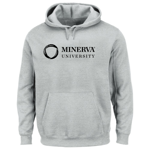  Extended Heather Grey Hoodie - Minerva University Horizontal