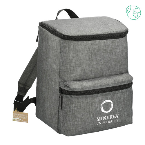  Excursion Charcoal Recycled 20 Can Backpack Cooler - Minerva University Primary Mark