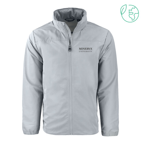  C&B Grey Charter Eco Recycled Full Zip Jacket - Minerva University Wordmark