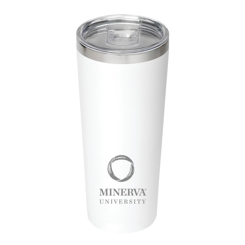  Thor Vacuum Insulated White Tumbler 22oz - Minerva University Primary Mark Engraved