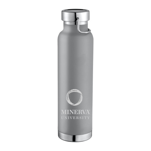  Thor Copper Vacuum Insulated Grey Bottle 22oz - Minerva University Primary Mark Engraved