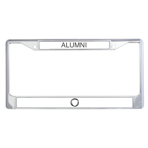  Alumni Metal License Plate Frame in Chrome - Minerva University Symbol