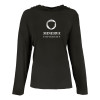 Thumbnail image for  Womens Black Long Sleeve Hooded Tee