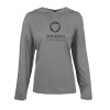 Thumbnail image for  Womens Grey Heather Long Sleeve Hooded Tee