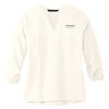 Thumbnail image for  Mercer + Mettle Womens Ivory 3/4 Sleeve Crepe Blouse