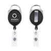Thumbnail image for  Black Oval Retractable Badge Holder w/Clip