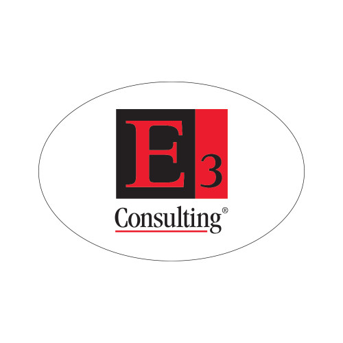 Extra Small Decal-E3 Consulting, 8.5in Wide