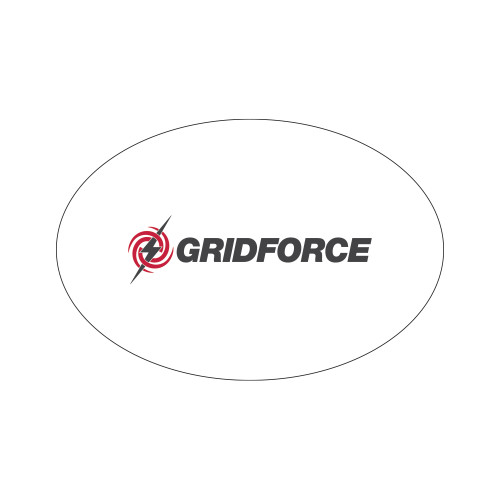 Extra Small Decal-Gridforce, 8.5in Wide