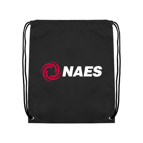 Black Drawstring Backpack-NAES