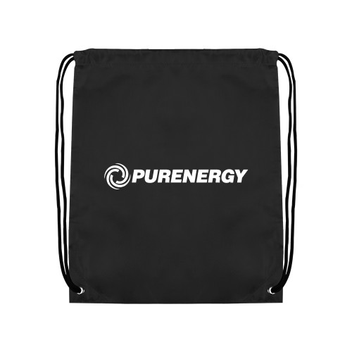 Black Drawstring Backpack-PurEnergy