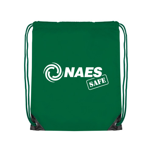 Kelly Green Drawstring Backpack-NAES Safe