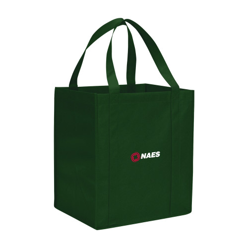 Non Woven Dark Green Grocery Tote-NAES