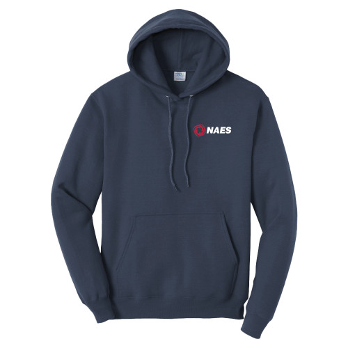 Tall Navy Fleece Hoodie-NAES - PLUS